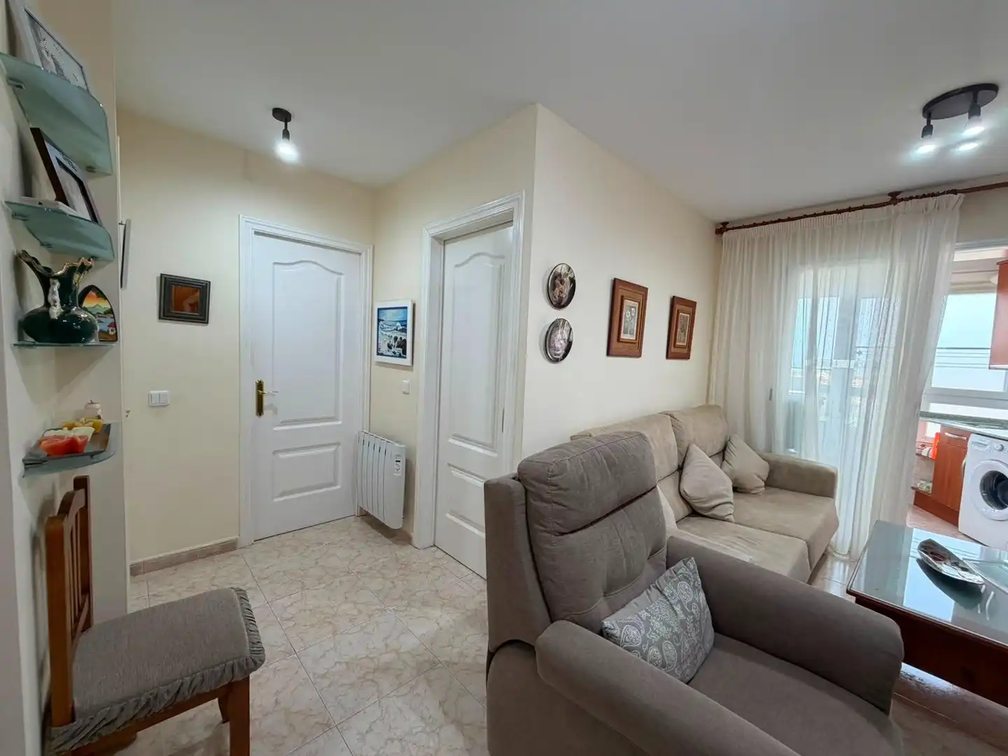 Sala d'estar de Apartament en venda en La Manga del Mar Menor amb Aire condicionat, Calefacció i Balcó