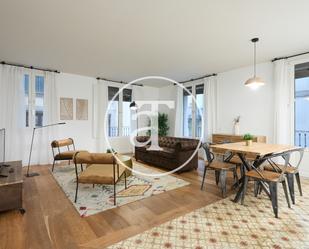 Living room of Flat to rent in  Barcelona Capital  with Air Conditioner, Heating and Furnished