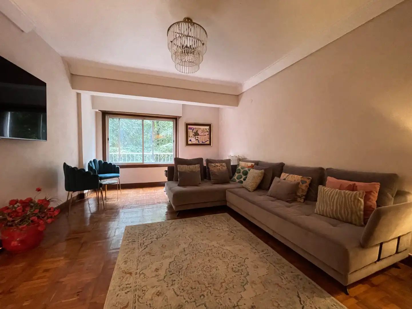 Sala de estar de Piso de alquiler en Donostia - San Sebastián  con Calefacción, Amueblado y Balcón