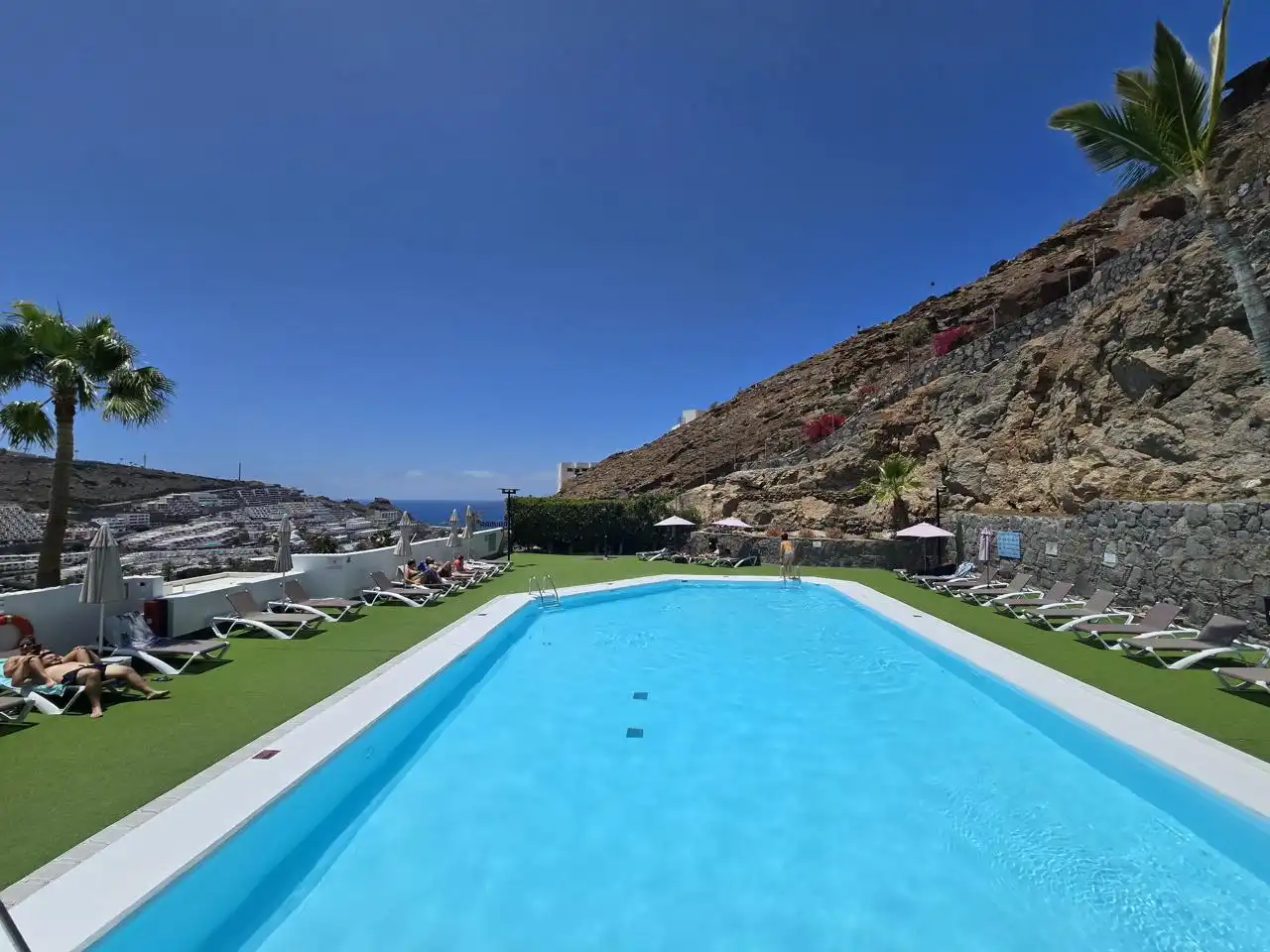 Swimming pool of Apartments for rent in Mogán  with Terrace, Furnished and Balcony