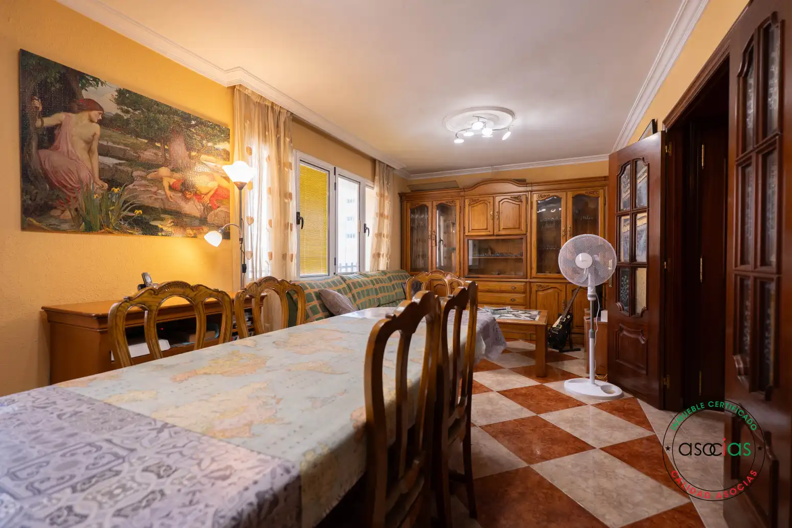 Esszimmer von Dachboden zum Verkauf in Gijón  mit Heizung, Parkett und Terrasse