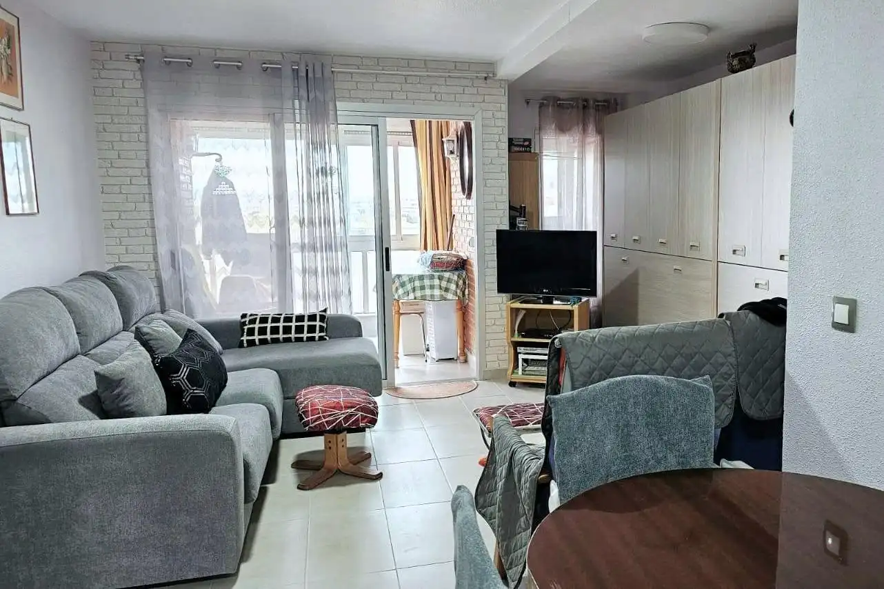 Sala d'estar de Àtic en venda en Torrevieja amb Aire condicionat, Calefacció i Moblat