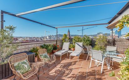 Terrace of Flat for sale in  Barcelona Capital  with Air Conditioner, Heating and Parquet flooring