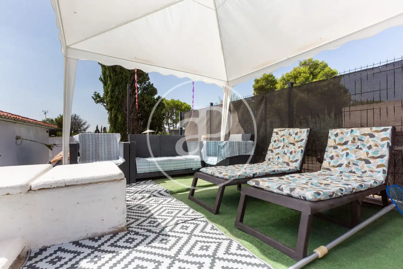Terraza de Casa o chalet en venta en La Pobla de Vallbona con Aire acondicionado, Jardín privado y Terraza