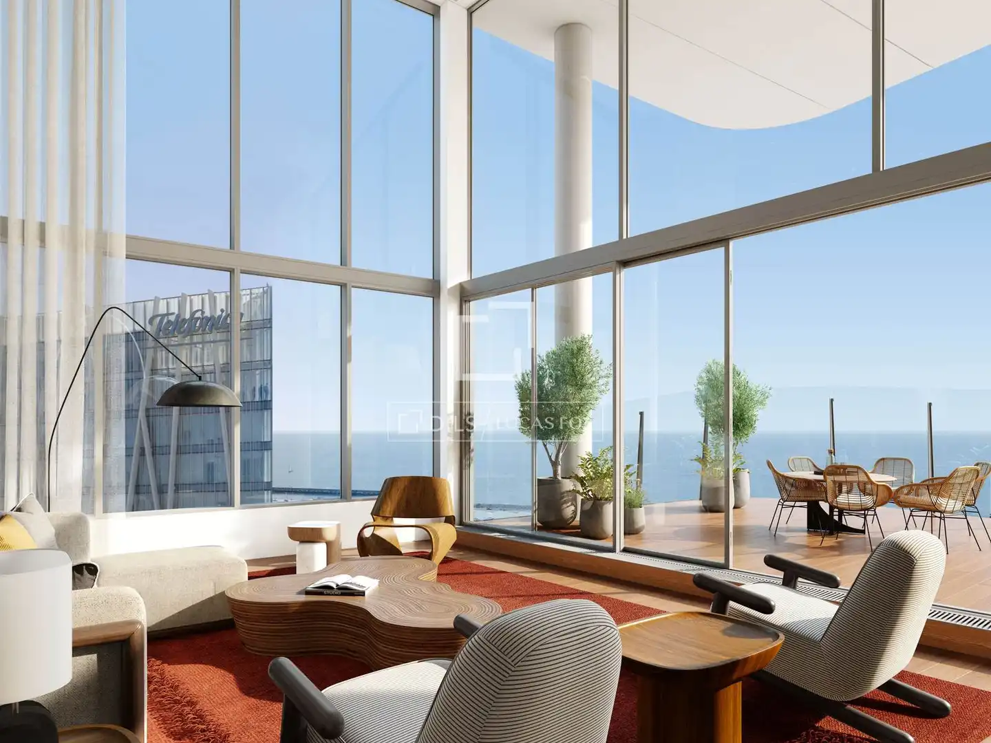 Sala de estar de Piso en venta en Barcelona con Aire acondicionado, Calefacción y Terraza