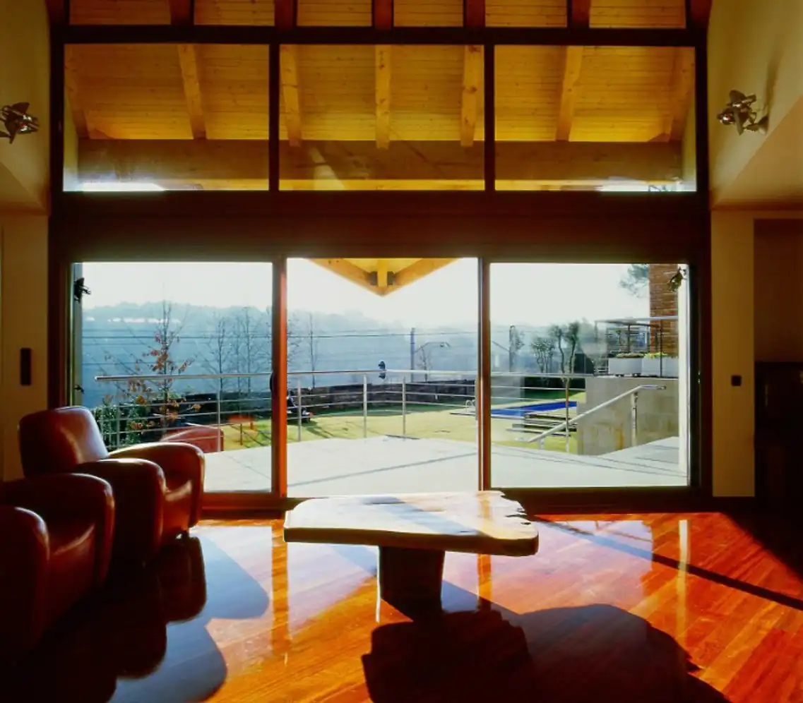 Wohnzimmer von Haus oder Chalet zum Verkauf in Sant Cugat del Vallès mit Heizung, Privatgarten und Parkett
