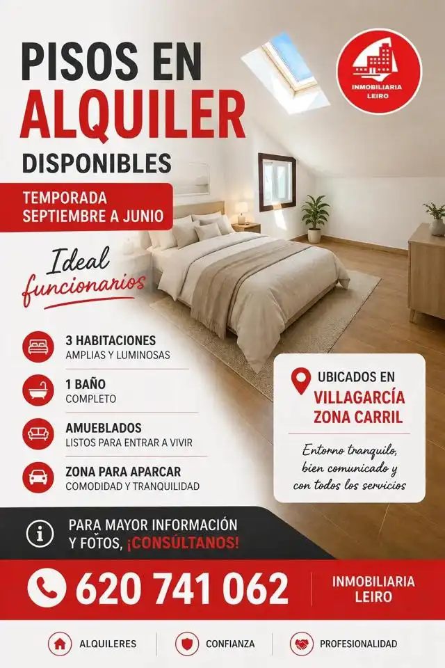 Habitación de Piso de alquiler en Vilagarcía de Arousa con Terraza y Amueblado