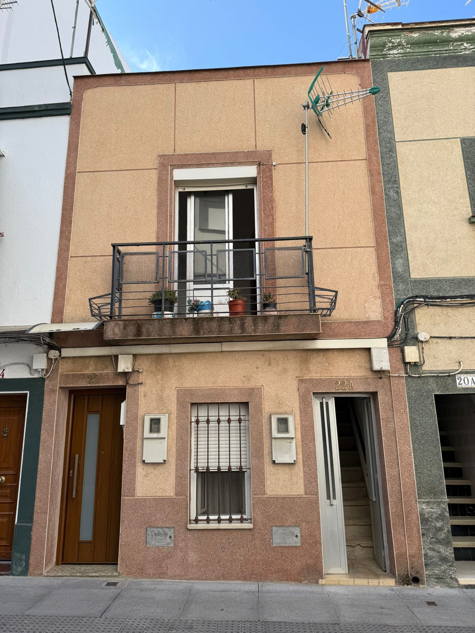 Balcony of Single-family semi-detached for sale in Mérida  with Air Conditioner and Storage room