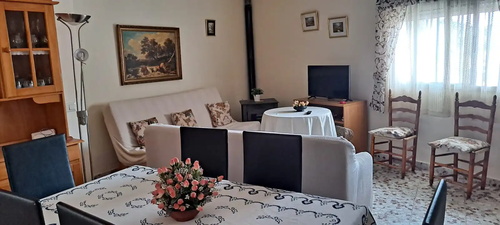 Sala de estar de Casa o chalet en venta en Enguídanos con Amueblado, Horno y Lavadora
