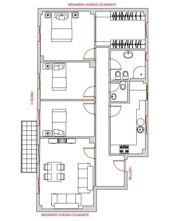 Flat with terrace for sale in Calle BILBAO, imagen 38