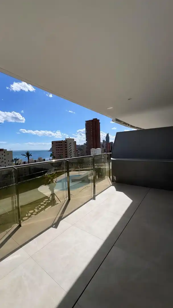 Terrace of Apartments for rent in Benidorm  with Air Conditioner, Heating and Private garden
