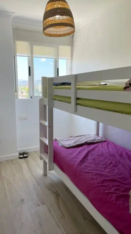 Schlafzimmer von Wohnung zur Miete in Canet d'En Berenguer mit Klimaanlage, Heizung und Privatgarten