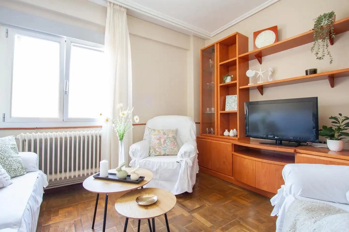 Sala de estar de Ático en venta en Ansoáin / Antsoain con Calefacción, Terraza y Amueblado