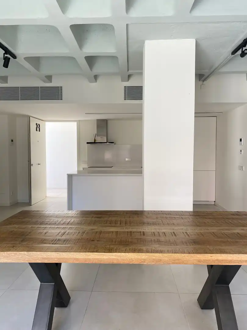 Cuina de Apartament de lloguer en  Palma de Mallorca amb Terrassa i Balcó