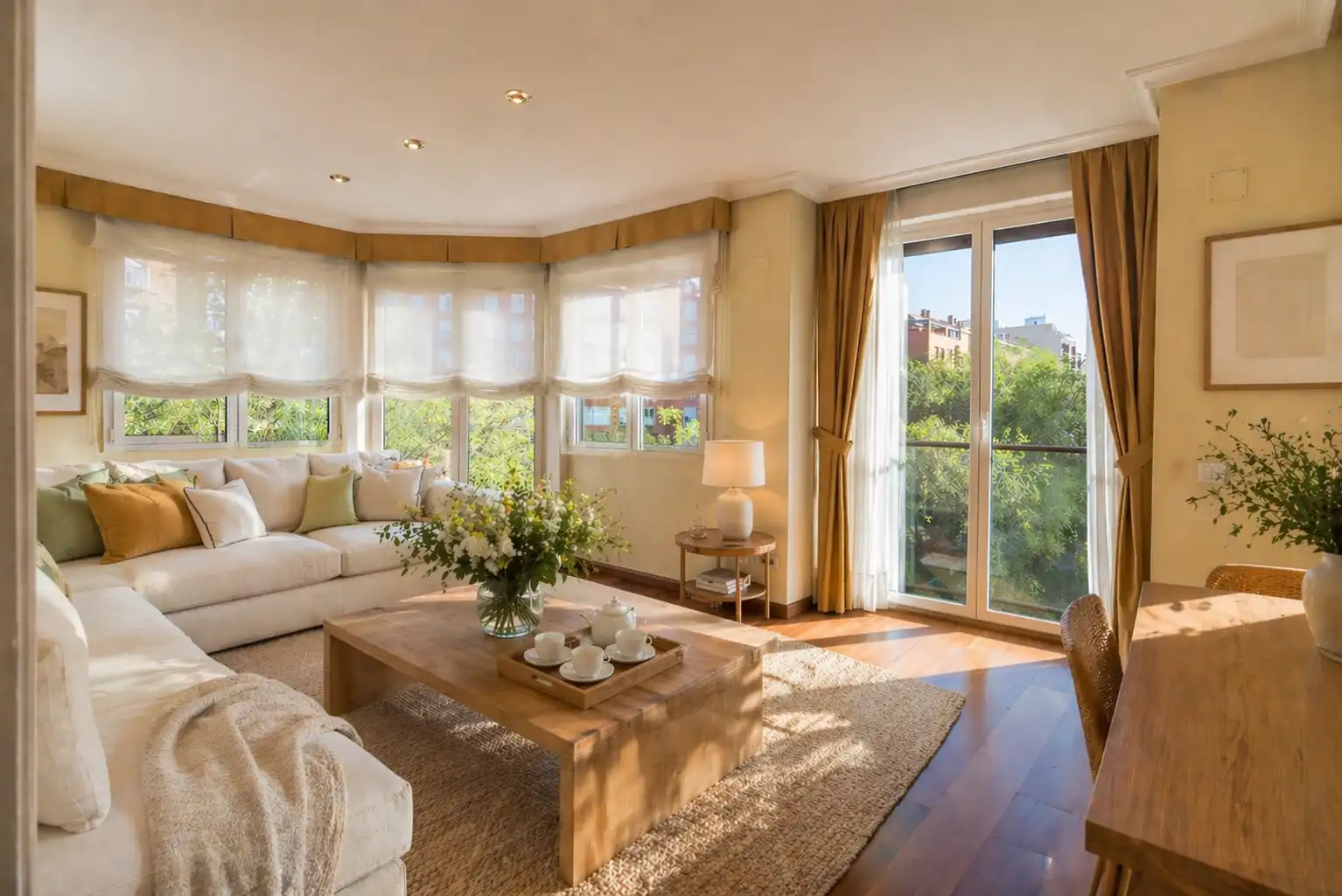 Sala de estar de Piso en venta en  Madrid Capital con Calefacción, Trastero y Piscina comunitaria