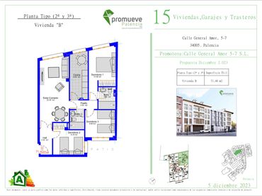 Wohnung mit Aufzug zum Verkauf in Calle General Amor 7