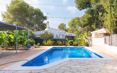 Exterior view of House or chalet for sale in Cubelles  with Terrace and Swimming Pool