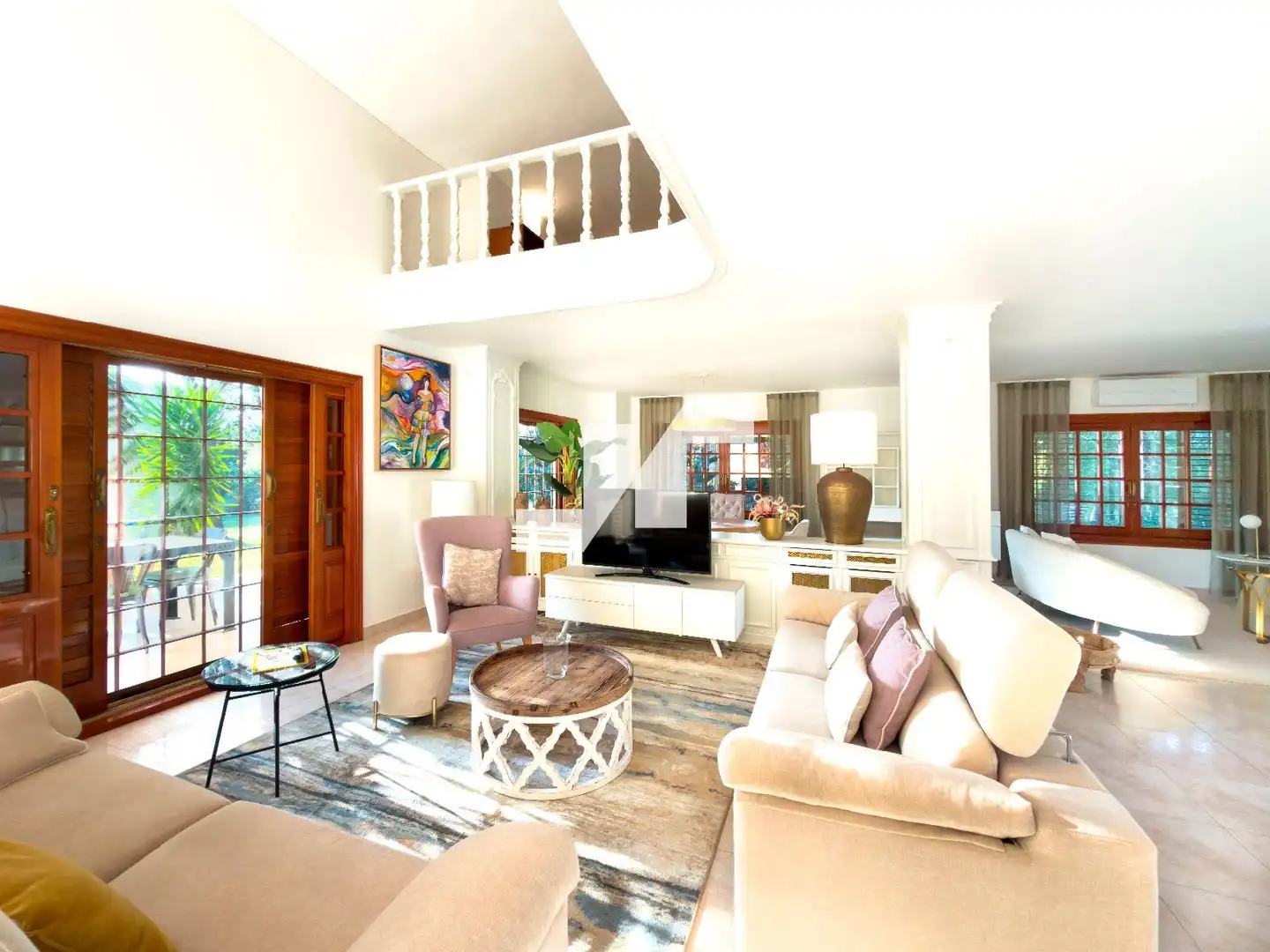 Sala d'estar de Casa o xalet en venda en Benicasim / Benicàssim amb Aire condicionat, Calefacció i Jardí privat
