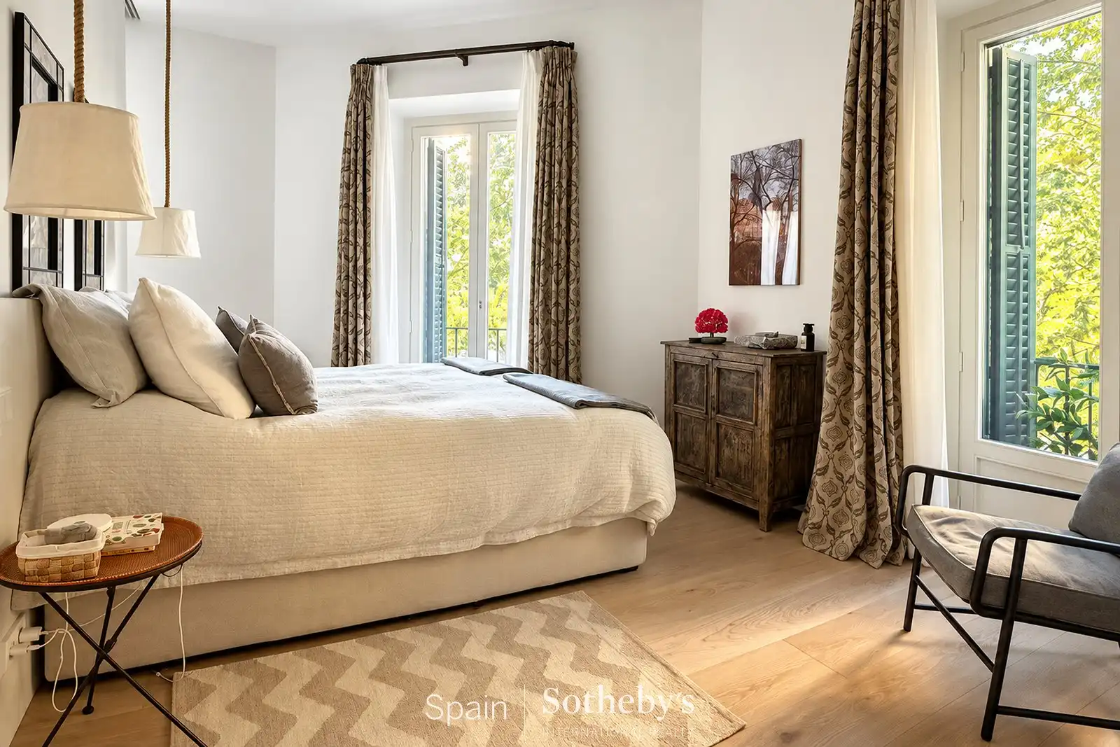 Schlafzimmer von Wohnungen zur Miete in Barrio de Salamanca
