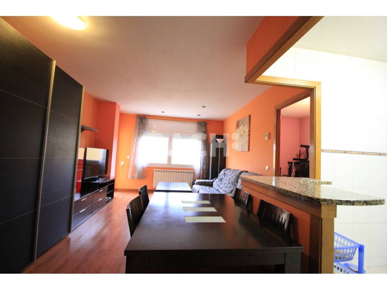 Sala de estar de Piso en venta en Calldetenes con Calefacción, Parquet y Terraza