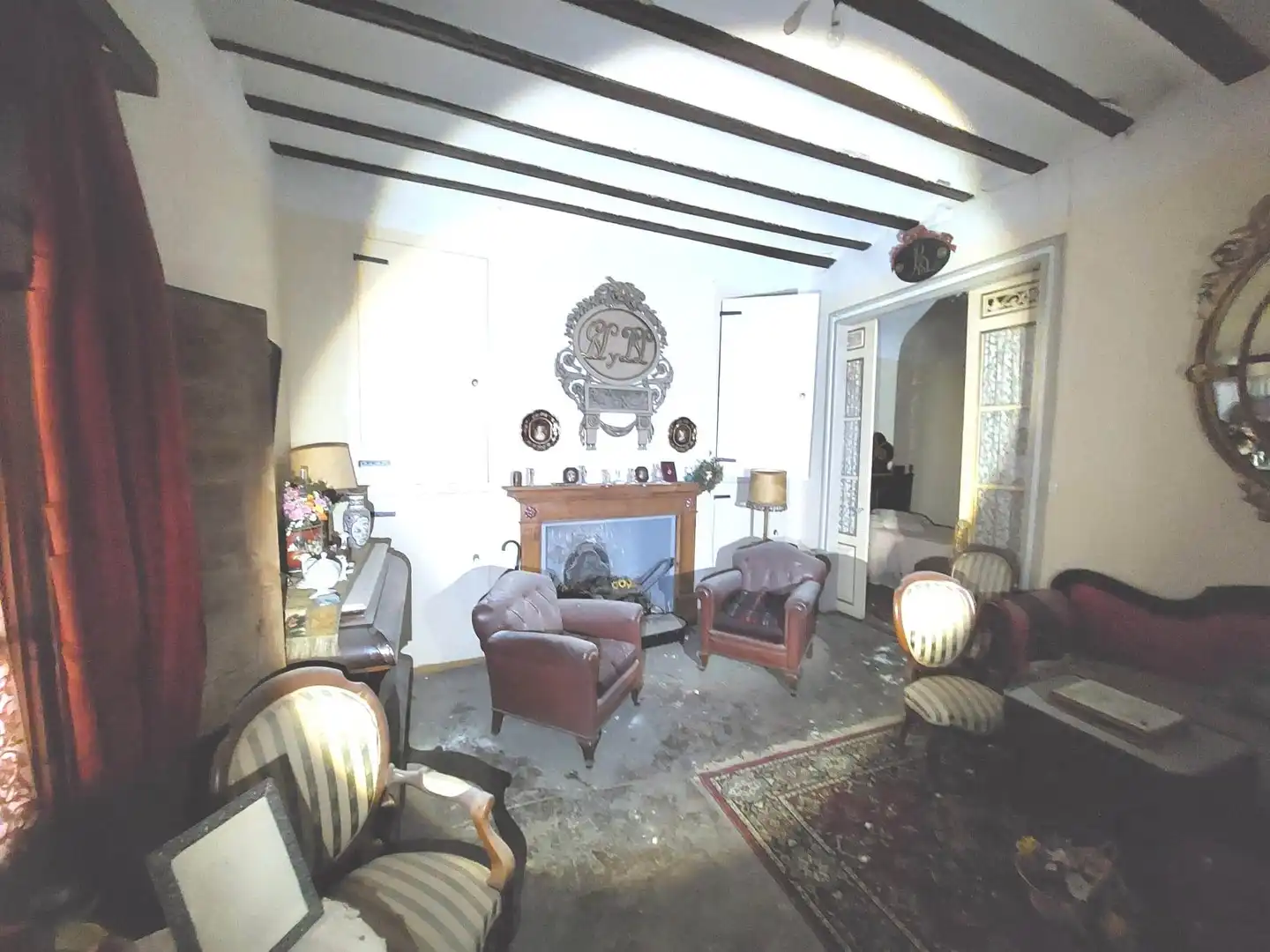 Sala de estar de Casa o chalet en venta en San Esteban de Litera con Jardín privado, Terraza y Balcón