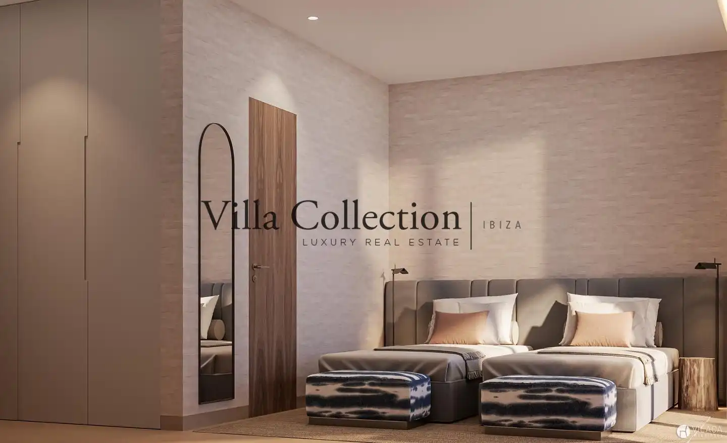 Bedroom of Houses for sale in Santa Eulària des Riu  with Air Conditioner, Heating and Terrace