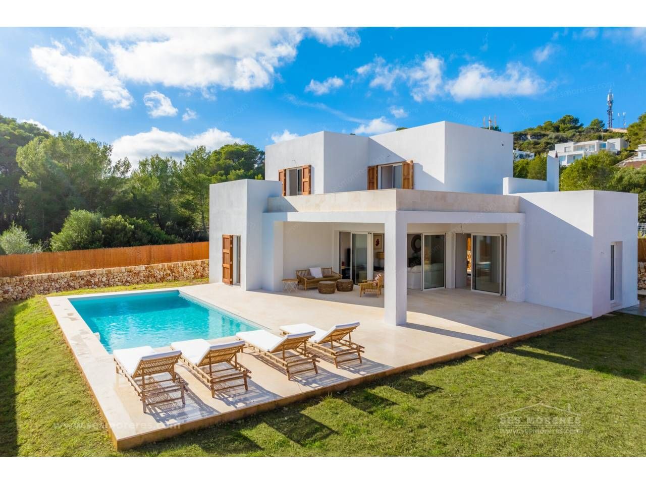 Exterior view of House or chalet for sale in Es Mercadal  with Air Conditioner, Private garden and Terrace