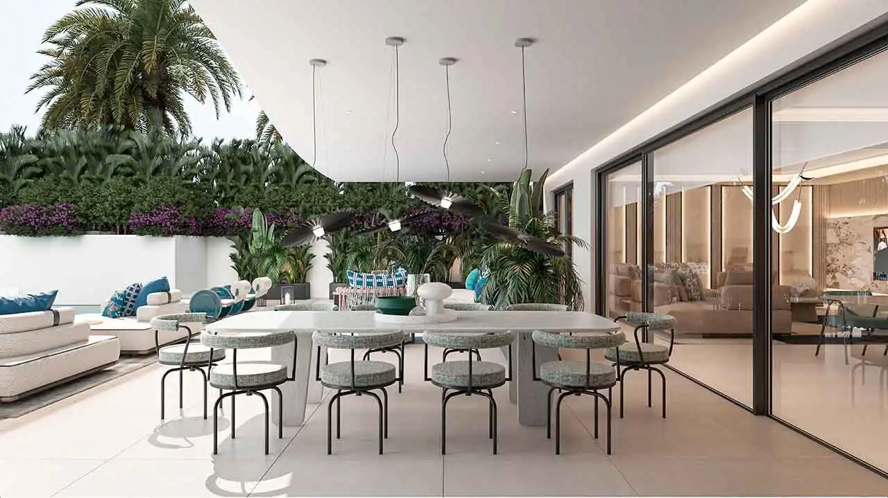 Terraza de Planta baja en venta en Marbella con Aire acondicionado, Calefacción y Jardín privado