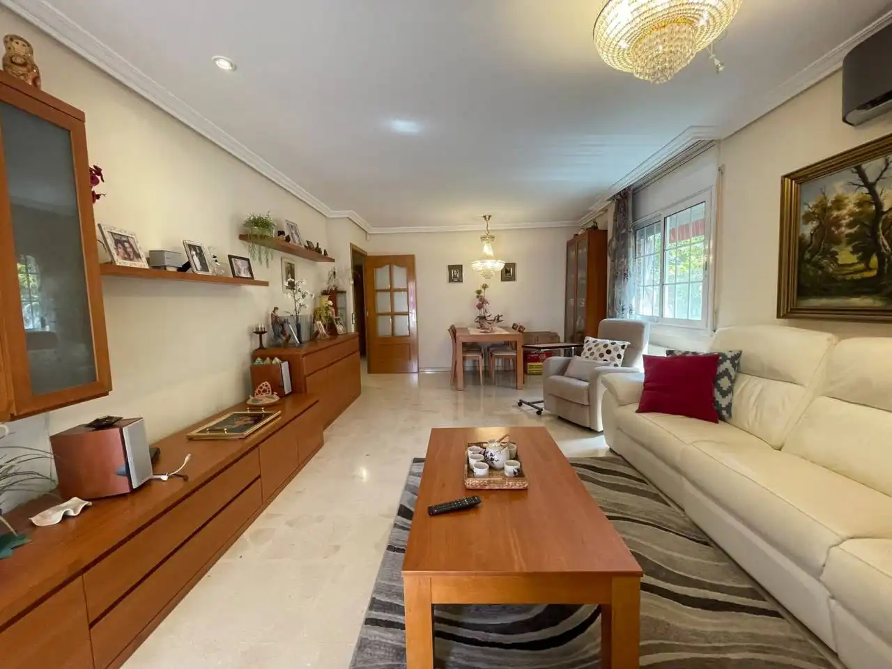 Wohnzimmer von Wohnung zur Miete in Cerdanyola del Vallès mit Klimaanlage, Heizung und Privatgarten