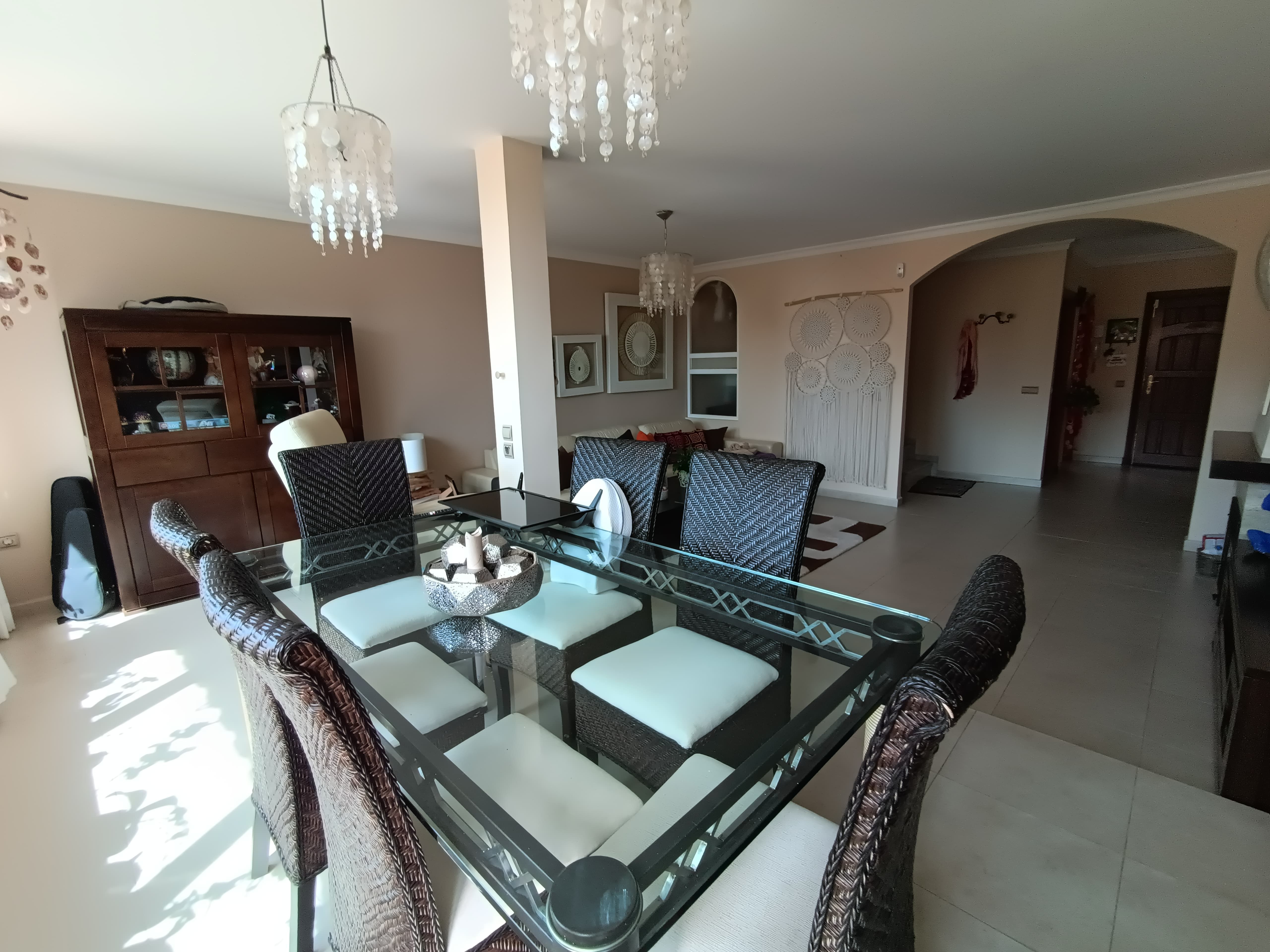 Dining room of Single-family semi-detached for sale in Marbella  with Air Conditioner, Terrace and Furnished