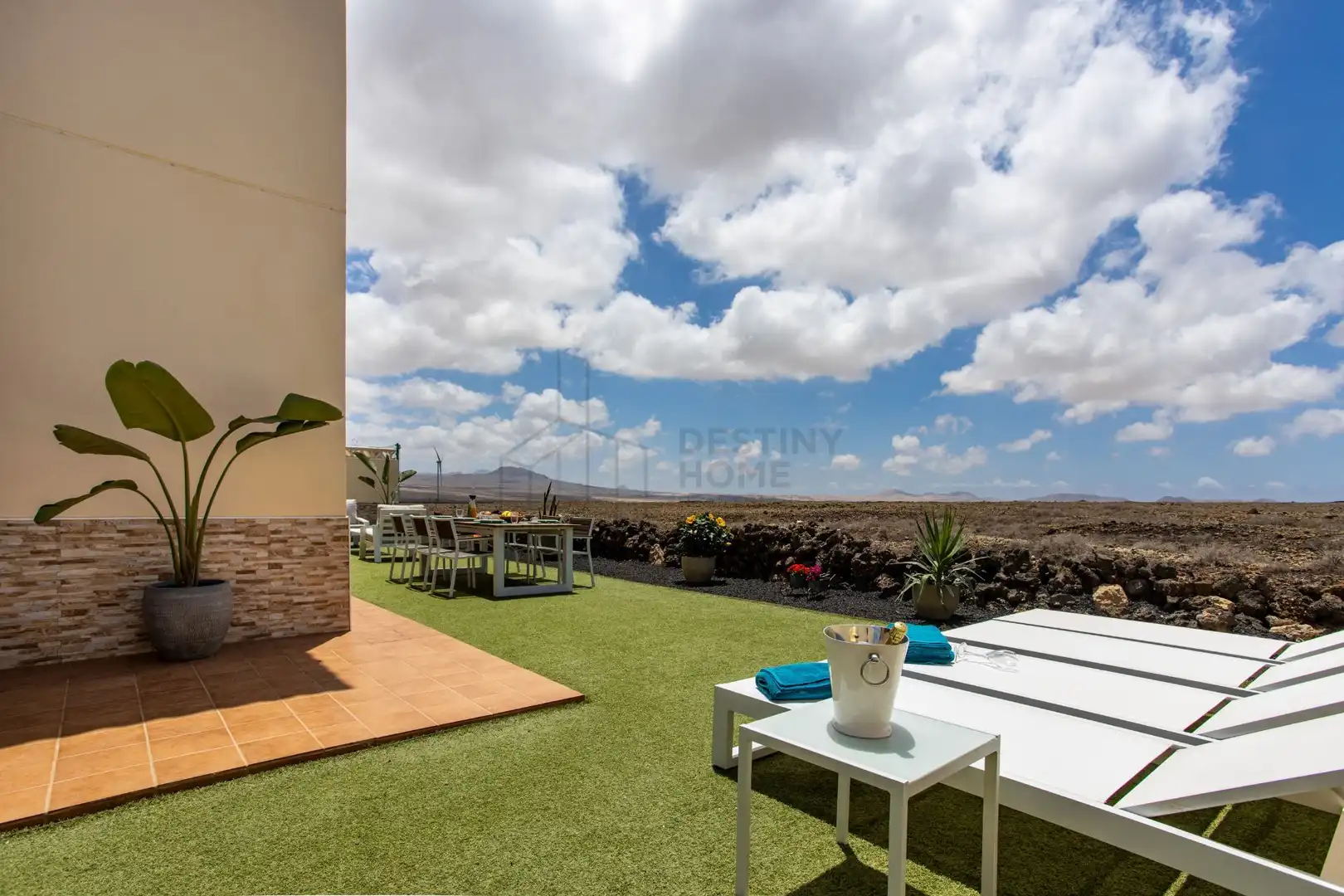 Terraza de Casa o chalet en venta en La Oliva con Jardín privado, Terraza y Amueblado