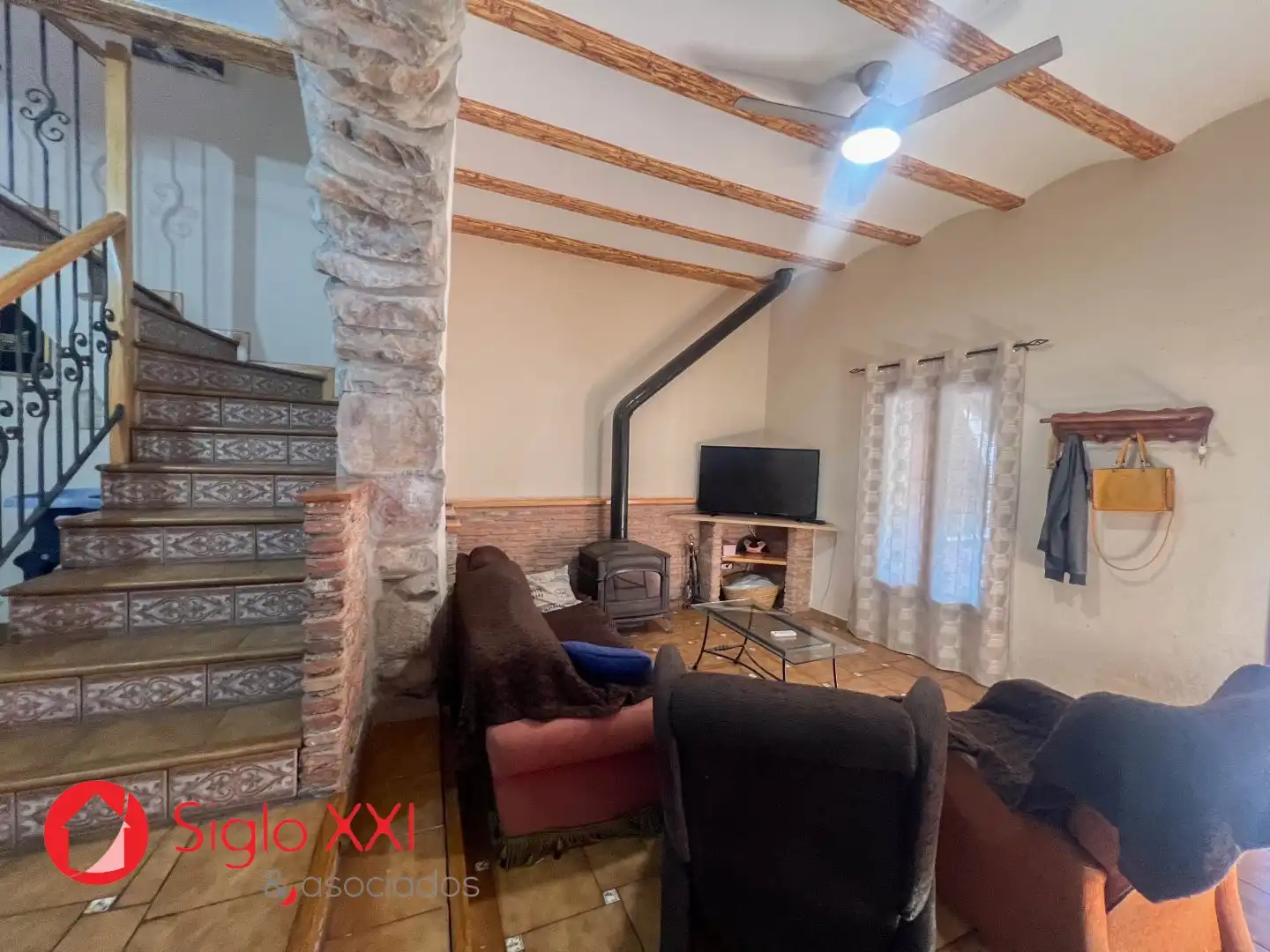 Sala d'estar de Casa o xalet en venda en Alcudia de Veo amb Calefacció, Terrassa i Traster