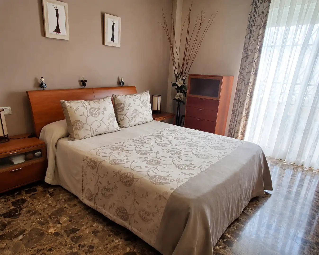 Schlafzimmer von Wohnung zur Miete in Vila-real mit Heizung und Balkon