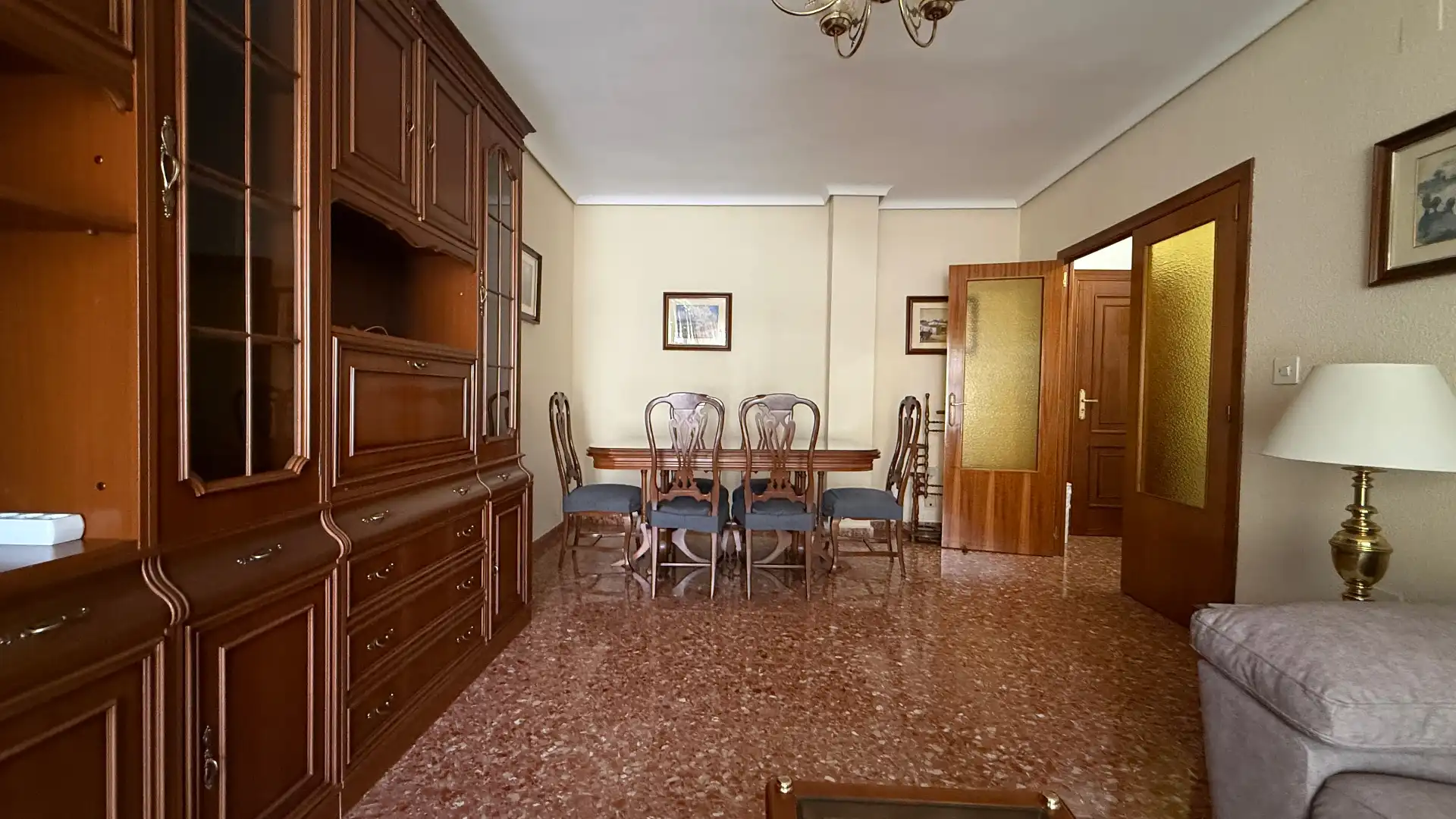 Comedor de Piso de alquiler en Albacete con Calefacción, Terraza y Amueblado