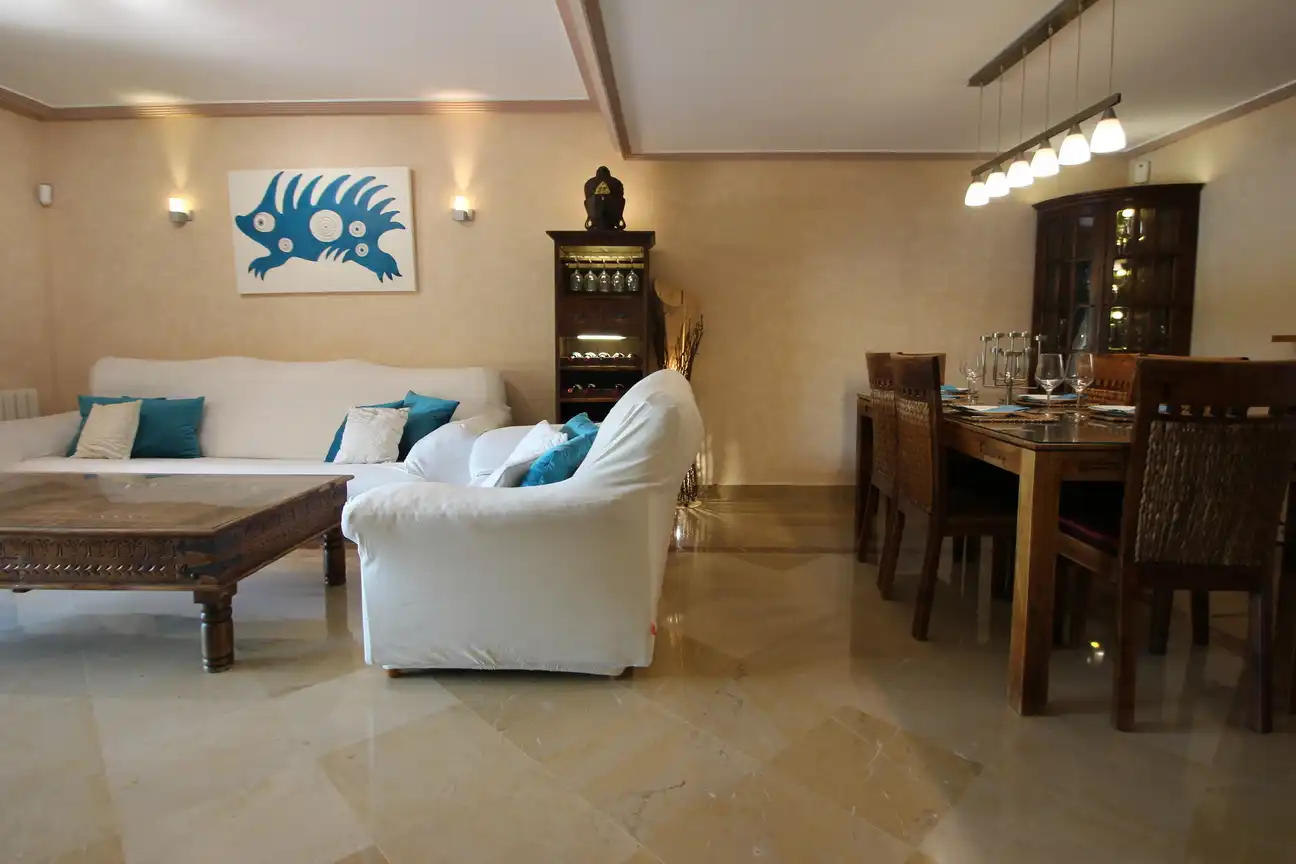 Living room of Houses for rent in Marbella  with Furnished and Pets allowed
