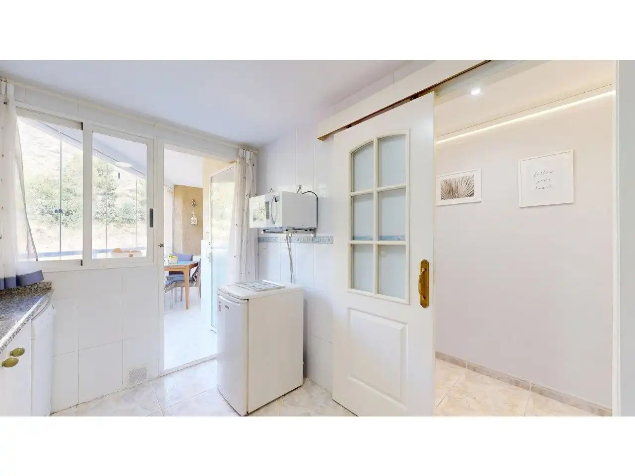 Kitchen of Flat for sale in Cullera  with Air Conditioner, Private garden and Terrace