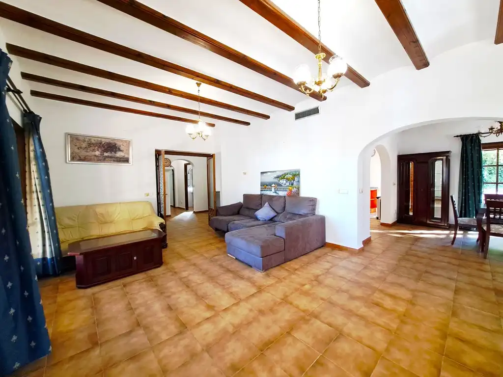 Sala d'estar de Casa o xalet en venda en Dénia amb Aire condicionat, Calefacció i Jardí privat