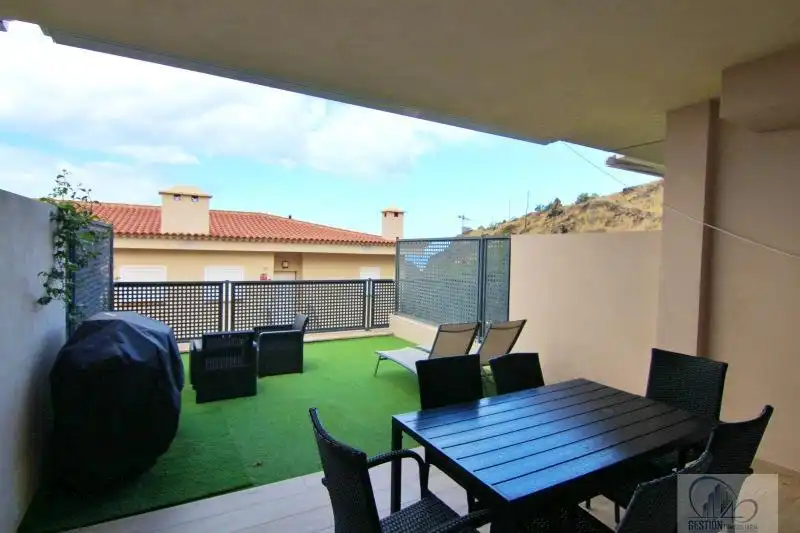 Terraza de Casa o chalet en venta en Santiago del Teide con Alarma y Piscina comunitaria