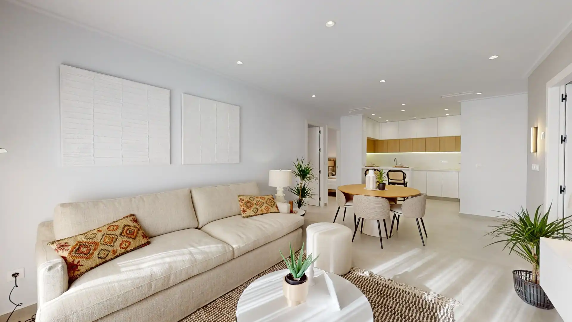 Sala de estar de Piso en venta en Guardamar del Segura con Aire acondicionado, Terraza y Piscina