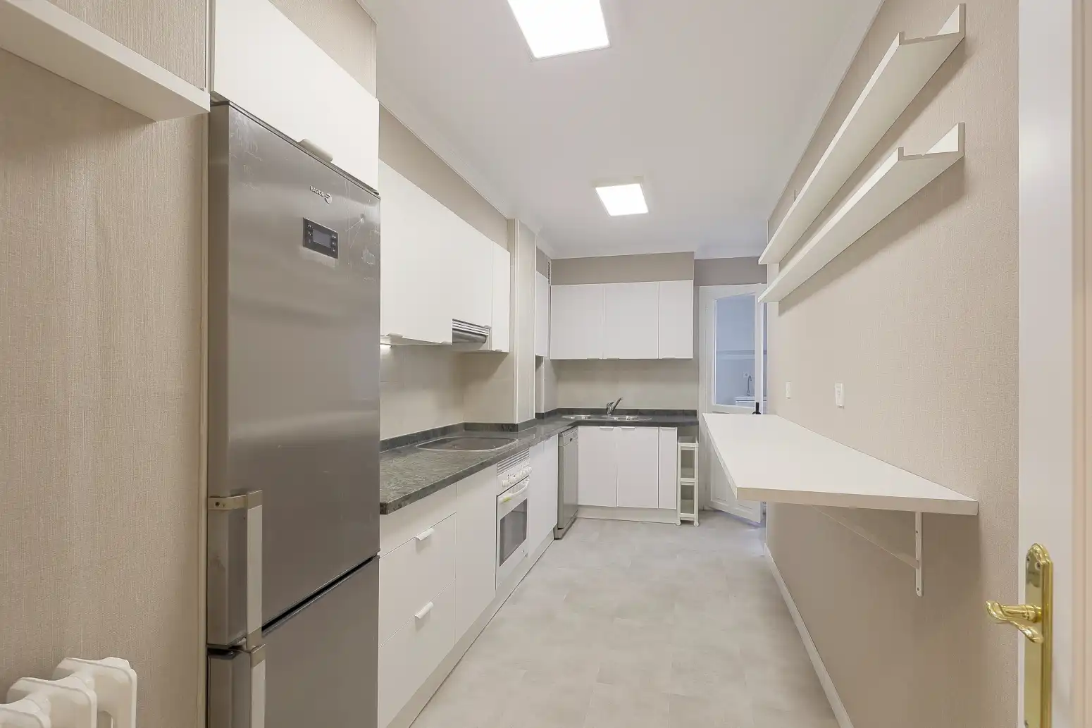 Kitchen of Flat for sale in Gijón   with Heating, Parquet flooring and Storage room