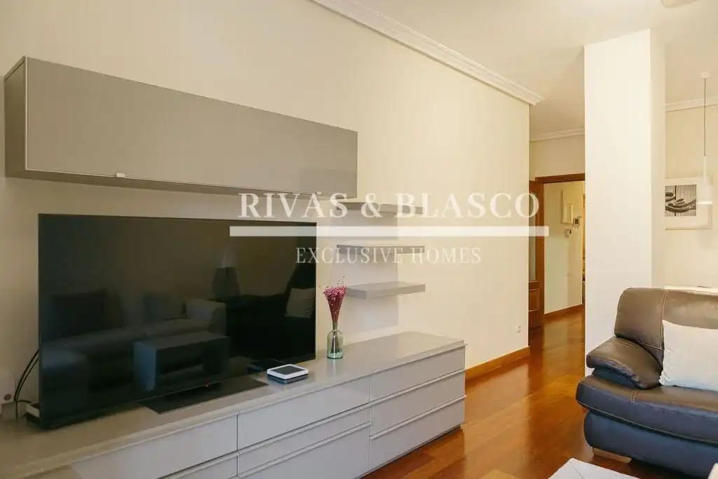 Sala d'estar de Apartament de lloguer en Donostia - San Sebastián  amb Aire condicionat, Calefacció i Moblat