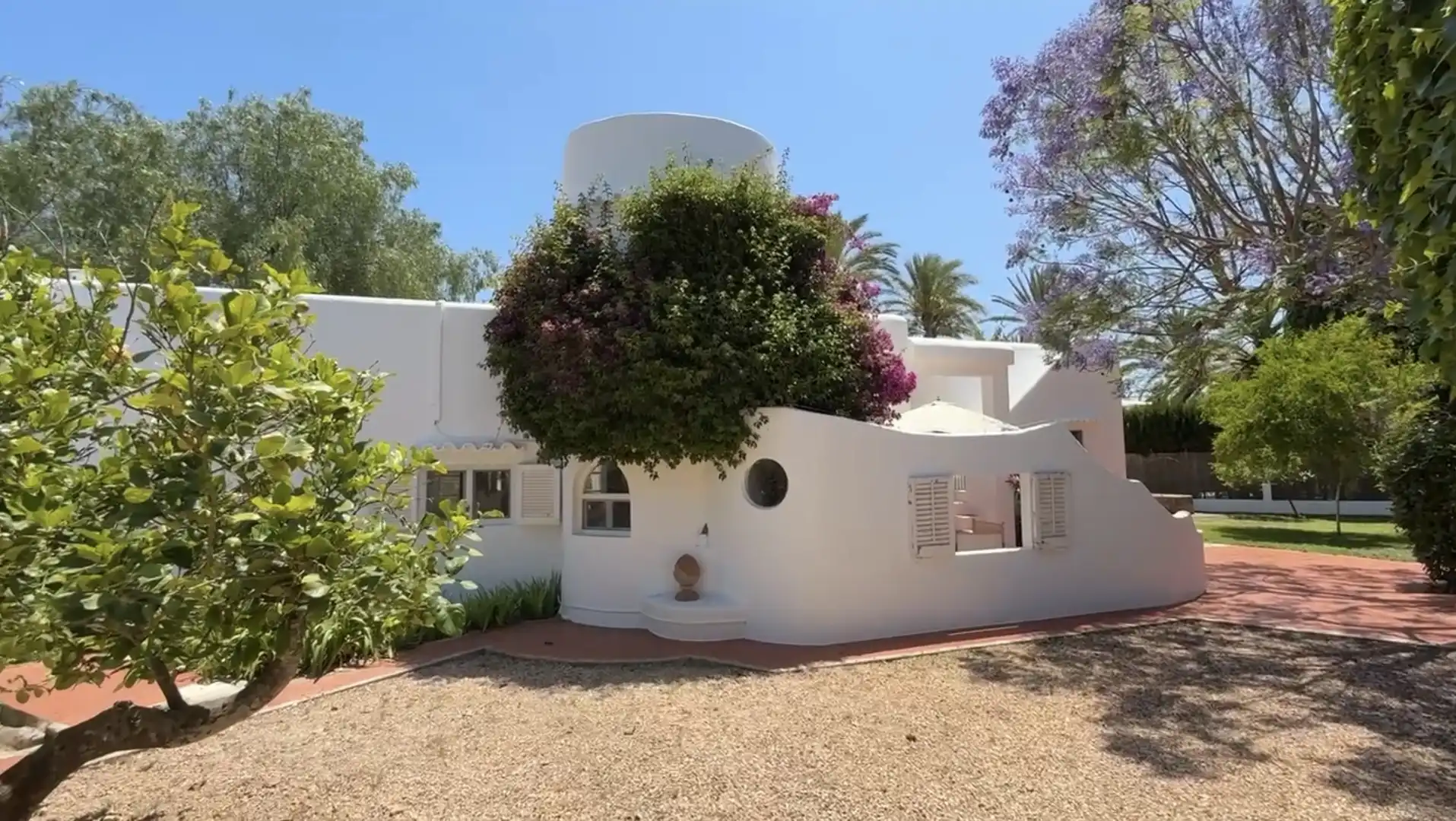 Exterior view of Houses for sale in Santa Eulària des Riu  with Air Conditioner, Heating and Terrace