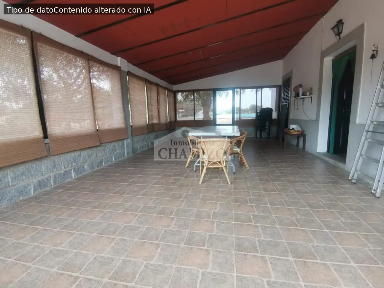 Terraza de Casa o chalet en venta en Campanario con Jardín privado, Trastero y Piscina