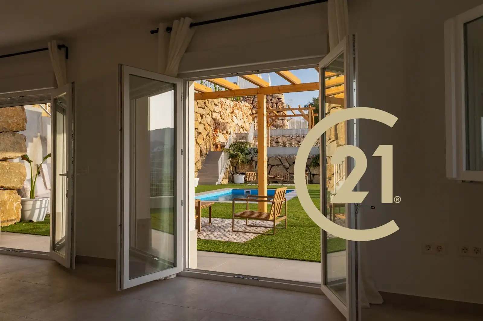 Swimming pool of Houses for sale in Viñuela  with Heating, Private garden and Terrace
