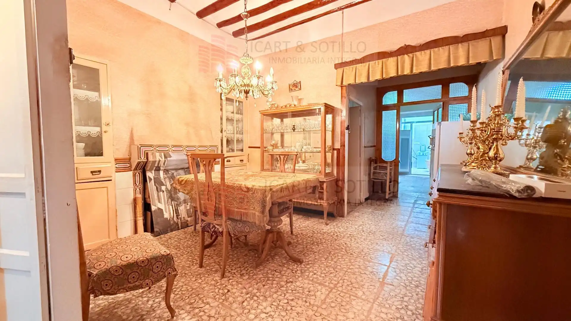 Comedor de Finca rústica en venta en Albocàsser con Terraza, Trastero y Amueblado