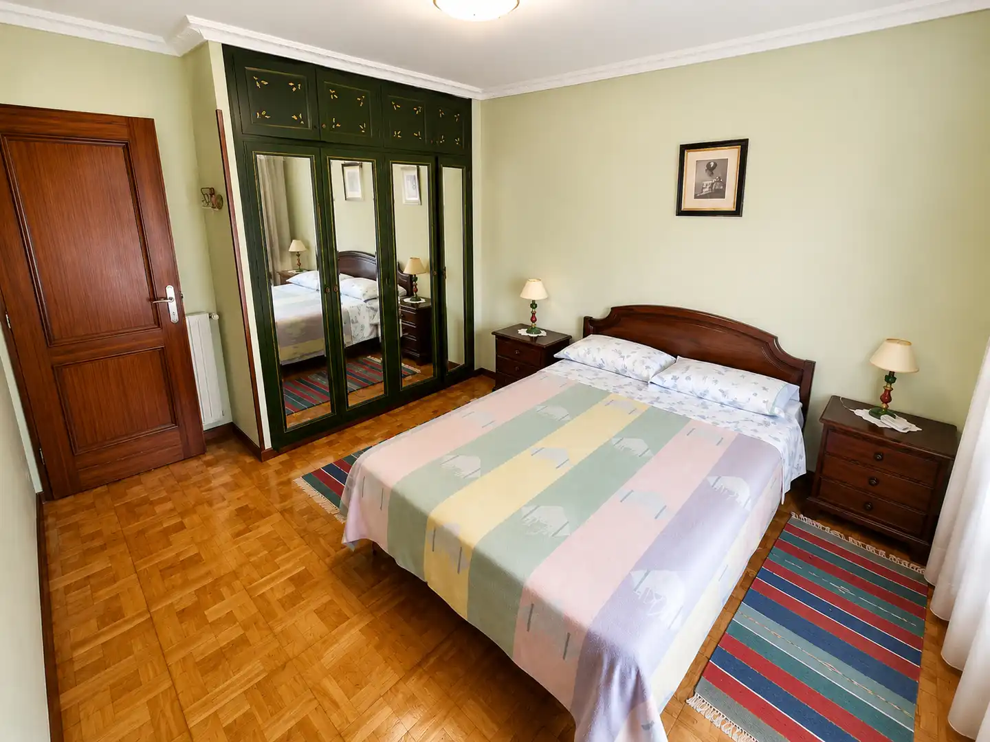 Bedroom of Flat for rent in Santander  with Heating, Terrace and Furnished