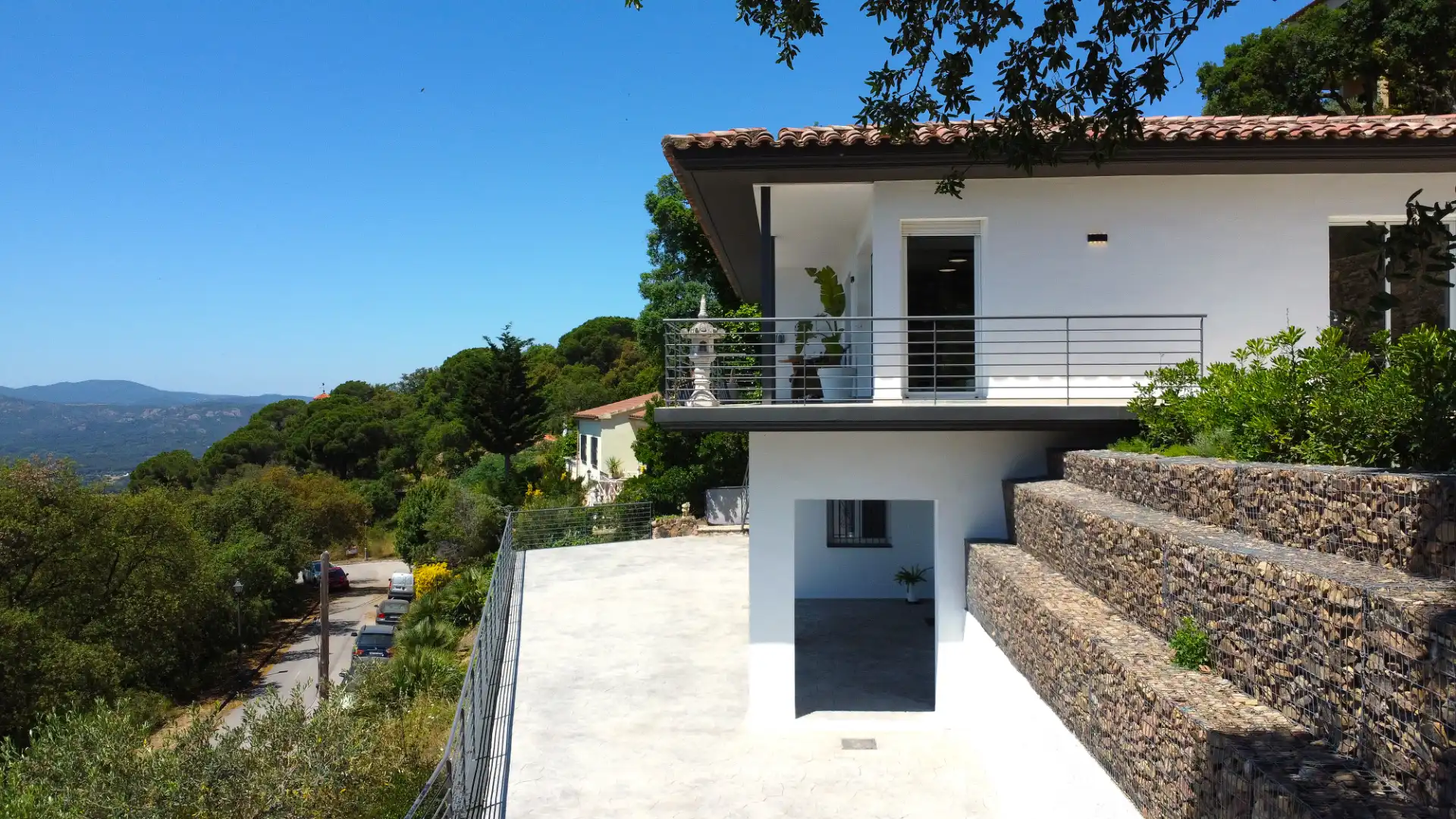 Vista exterior de Casa o xalet en venda en Santa Cristina d'Aro amb Aire condicionat, Jardí privat i Parquet