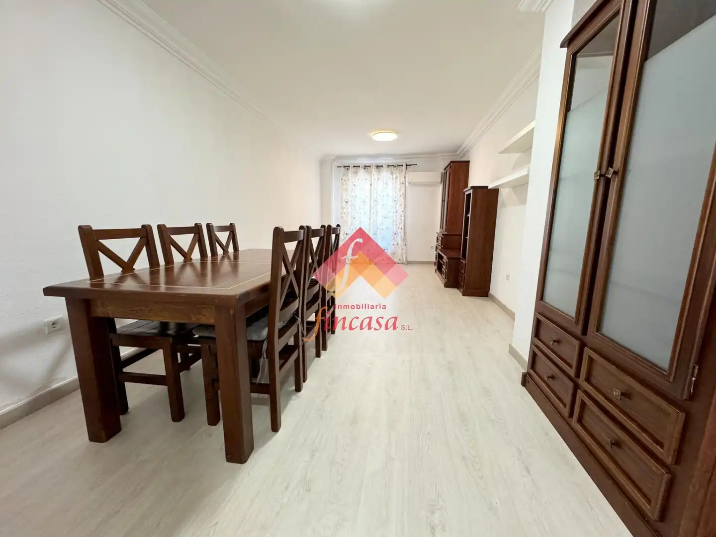 Dining room of Flat for rent in Ronda  with Heating, Parquet flooring and Balcony