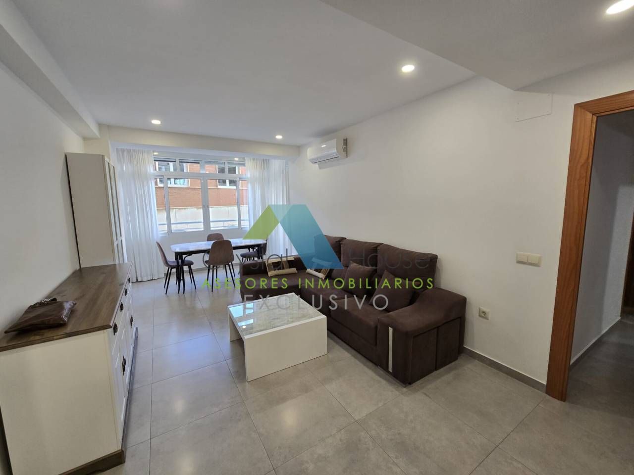 Sala de estar de Piso de alquiler en Málaga Capital con Aire acondicionado, Terraza y Amueblado