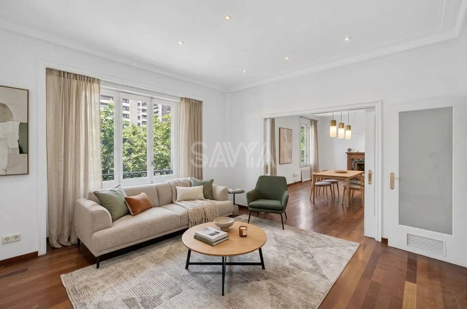 Sala de estar de Piso en venta en Barcelona con Calefacción y Trastero